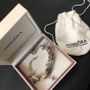 Pandora Charm Bracelet with all charms included